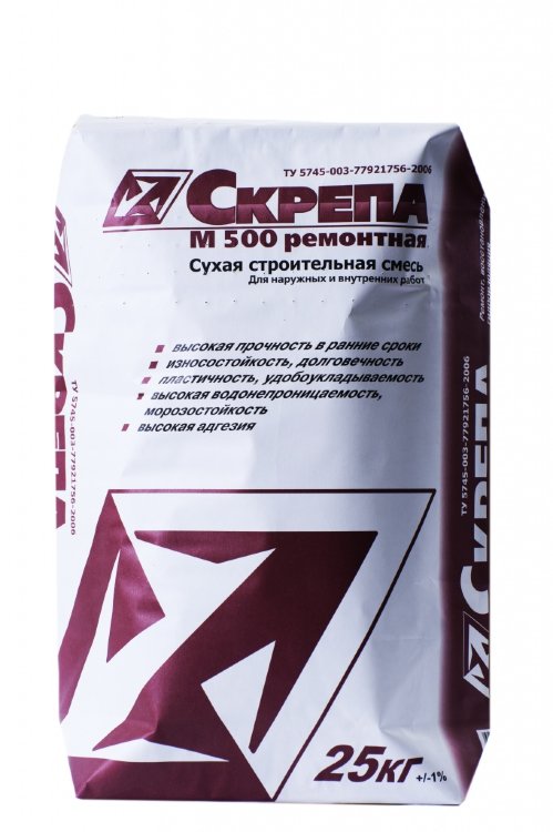 Скрепа М500 ремонтная (крафт-мешок 25 кг)
